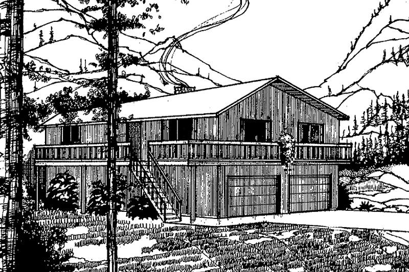 House Plan Design - Contemporary Exterior - Front Elevation Plan #60-739