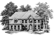 Colonial Style House Plan - 5 Beds 4 Baths 3039 Sq/Ft Plan #927-223 