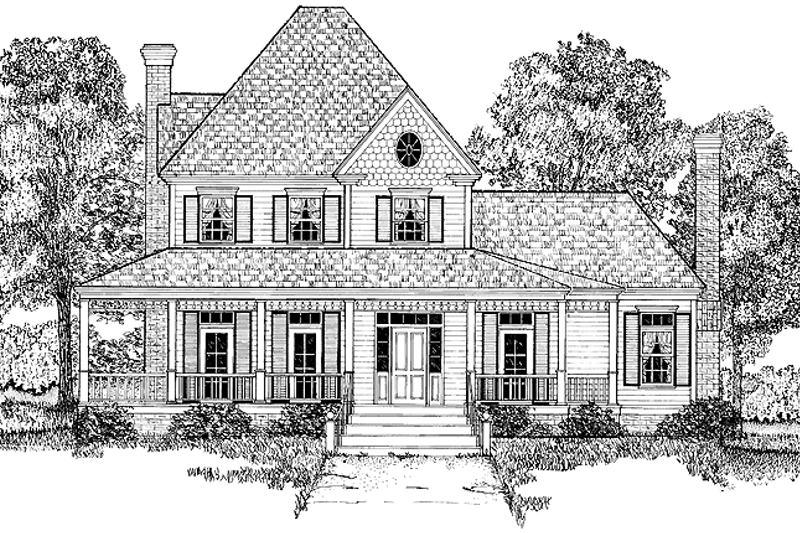 Home Plan - Victorian Exterior - Front Elevation Plan #1014-24
