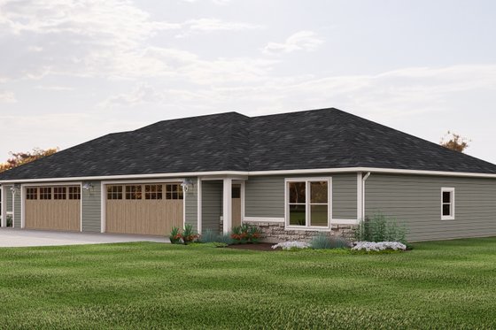 Exterior - Other Elevation for Craftsman House Plan #1064-324 - 2 bed, 1.5 bath