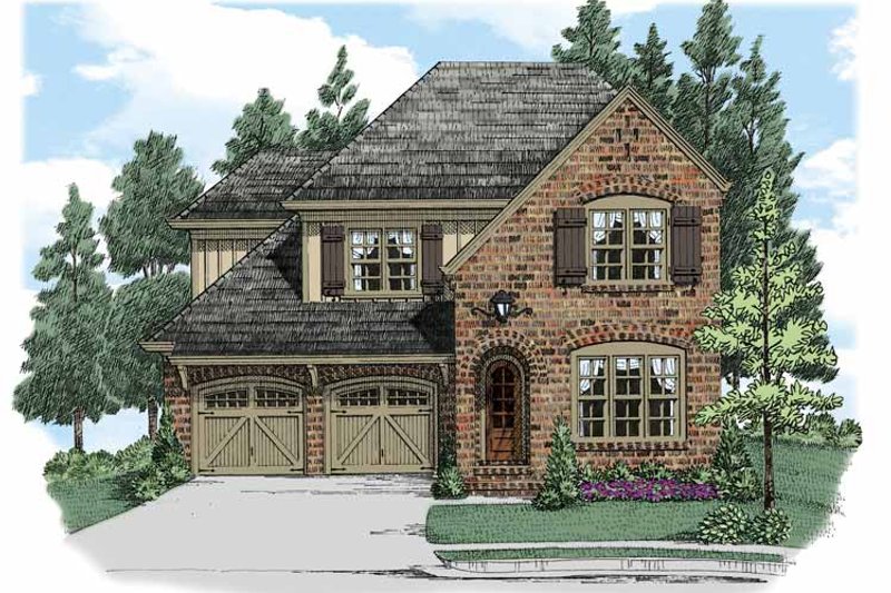 Architectural House Design - European Exterior - Front Elevation Plan #927-506