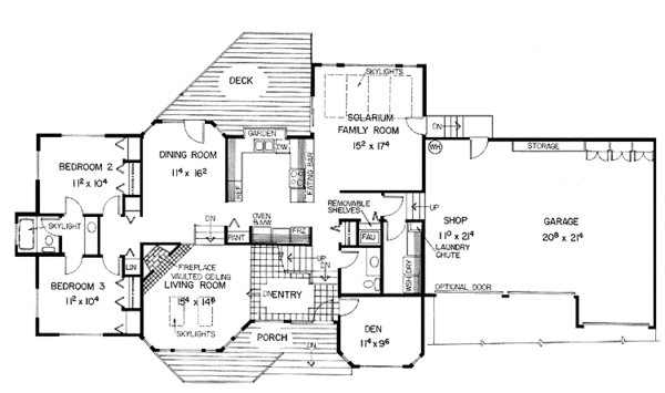 Home Plan - Country Floor Plan - Main Floor Plan #60-783