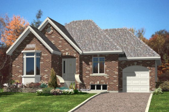 Exterior - Front Elevation for Traditional House Plan #138-313 - 2 bed, 1.5 bath
