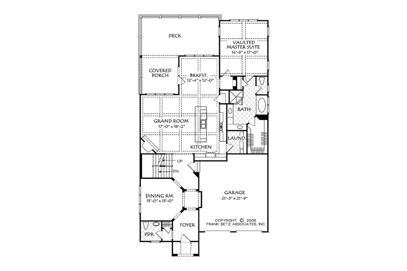 Home Plan - Floor Plan - Main Floor for European House Plan #927-543 - 4 bed, 3.5 bath