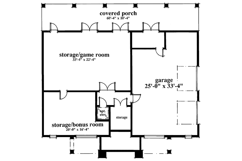 House Design - Floor Plan - Lower Floor for Country House Plan #930-67 - 3 bed, 2.5 bath