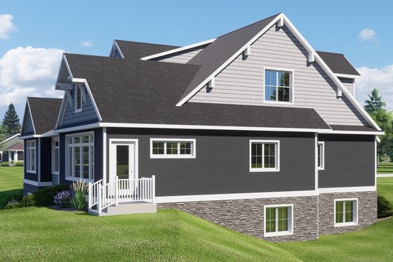 Exterior - Other Elevation 2 for Craftsman House Plan #1064-315 - 2 bed, 2.5 bath