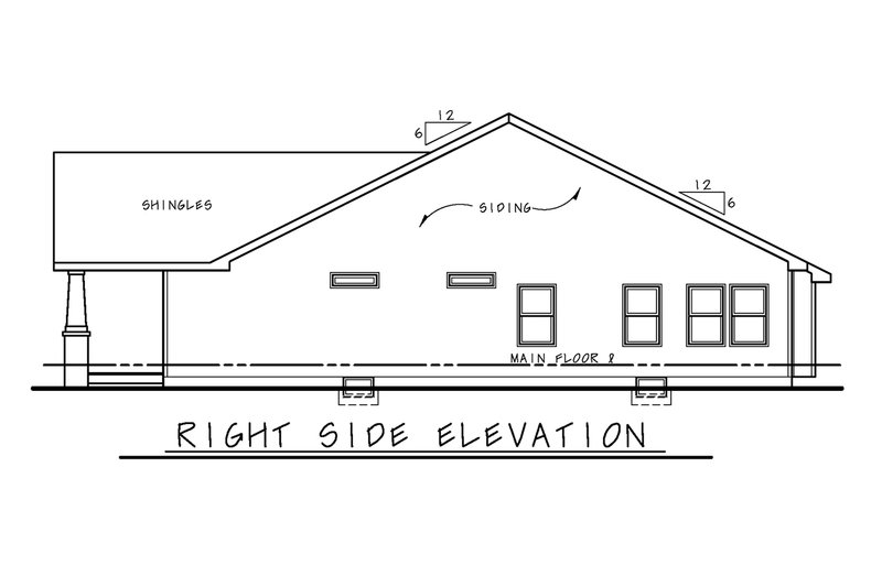 Dream House Plan - Exterior - Other Elevation 1 for Cottage House Plan #20-2391 - 2 bed, 2 bath