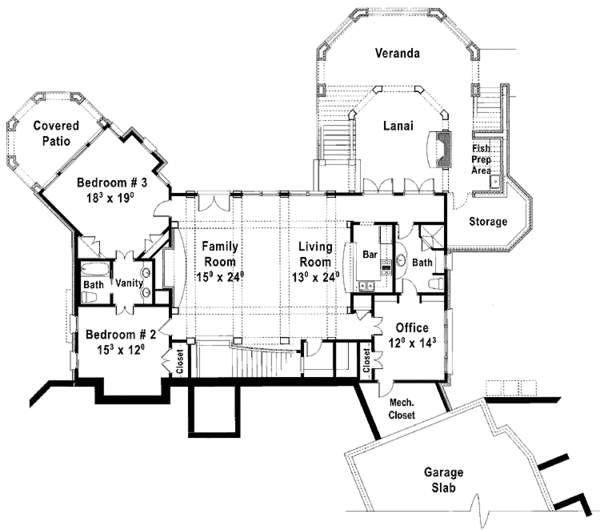 Home Plan - Craftsman Floor Plan - Upper Floor Plan #429-358