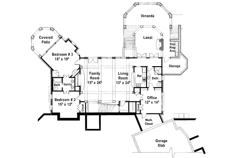 Home Plan - Floor Plan - Upper Floor for Craftsman House Plan #429-358 - 4 bed, 3.5 bath