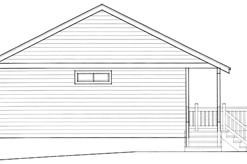 Dream House Plan - Exterior - Rear Elevation for European House Plan #1037-4 - 4 bed, 2 bath