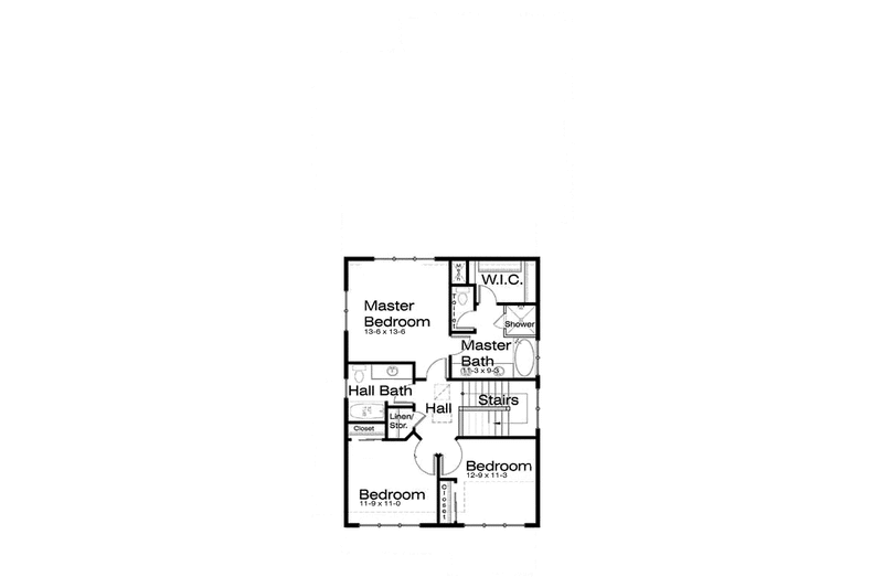 House Design - Floor Plan - Upper Floor for Prairie House Plan #895-69 - 3 bed, 2.5 bath