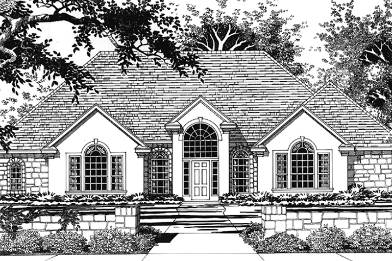 House Plan Design - European Exterior - Front Elevation Plan #472-331