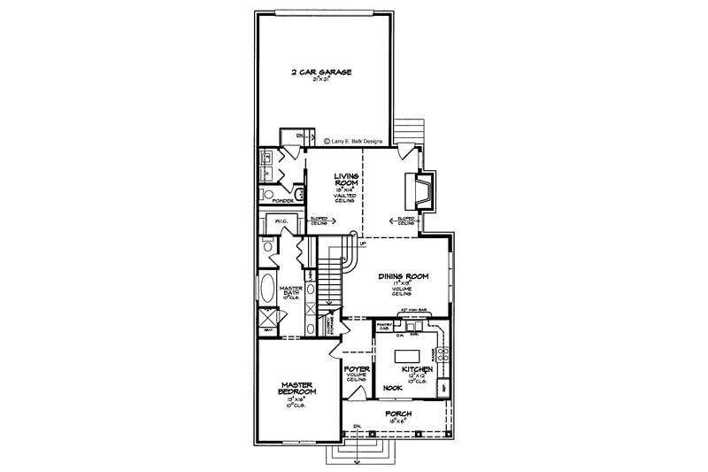 Dream House Plan - Floor Plan - Main Floor for Classical House Plan #952-265 - 3 bed, 2.5 bath