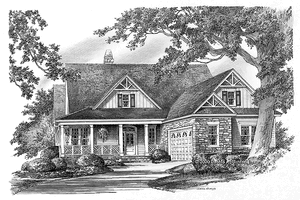 Country Exterior - Front Elevation Plan #929-751