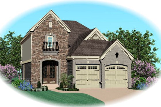 Exterior - Front Elevation for Traditional House Plan #81-13620 - 4 bed, 2.5 bath