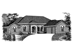 Home Plan - European Exterior - Front Elevation Plan #15-335