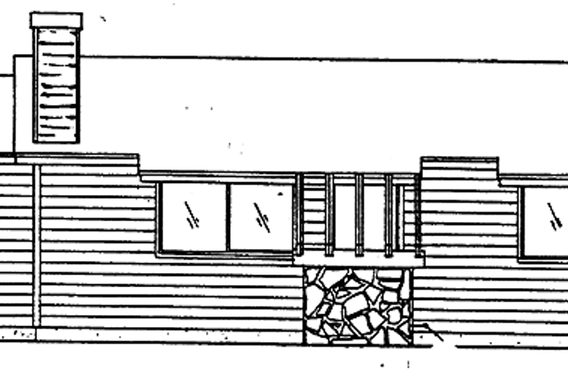 House Blueprint - Contemporary Exterior - Front Elevation Plan #30-251