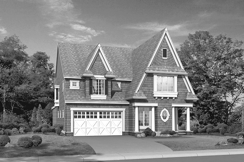Dream House Plan - Craftsman Exterior - Front Elevation Plan #132-253
