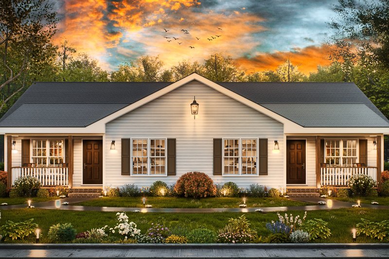 Dream House Plan - Traditional Exterior - Front Elevation Plan #54-607