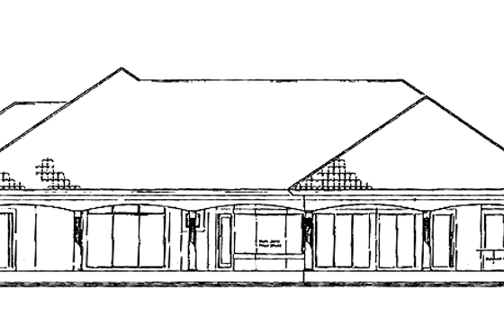 Exterior - Rear Elevation for Mediterranean House Plan #930-105 - 3 bed, 3.5 bath
