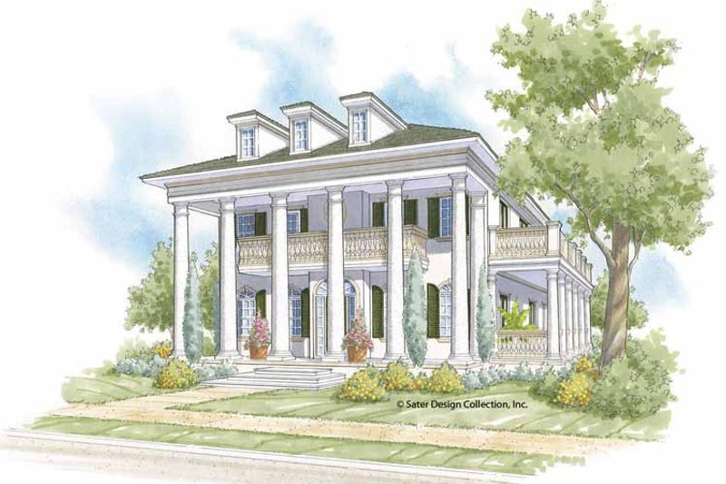 Home Plan - Exterior - Front Elevation 3 for Southern House Plan #930-404 - 3 bed, 3.5 bath