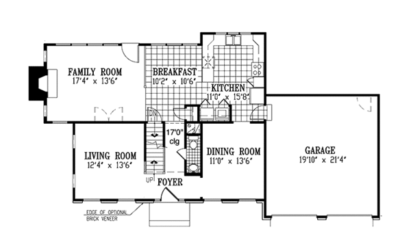 Architectural House Design - Classical Floor Plan - Main Floor Plan #953-2