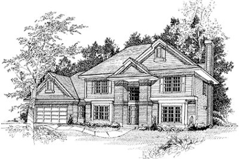 Dream House Plan - Modern Exterior - Front Elevation Plan #70-439