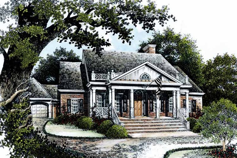 Dream House Plan - Country Exterior - Front Elevation Plan #429-363