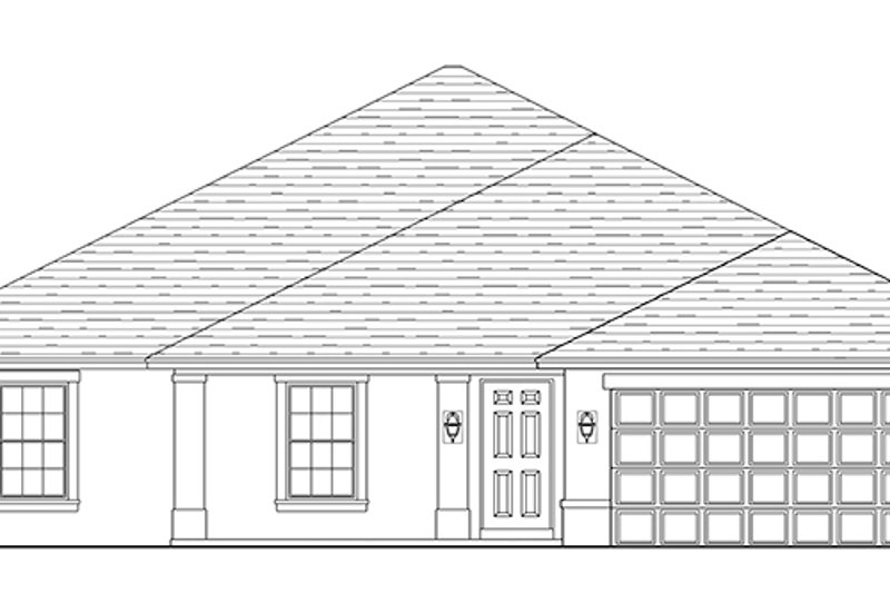 House Plan Design - Exterior - Front Elevation 4 for Traditional House Plan #1058-121 - 4 bed, 2 bath