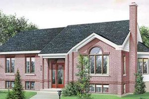 European Exterior - Front Elevation Plan #25-4239