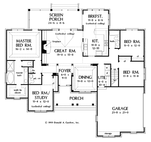 Home Plan - Country Floor Plan - Main Floor Plan #929-477