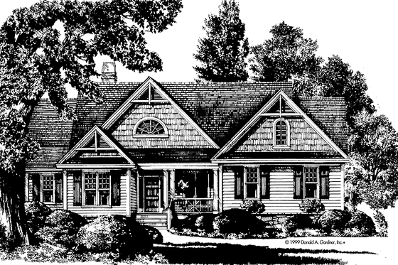 Exterior - Front Elevation 4 for Craftsman House Plan #929-650 - 3 bed, 3 bath