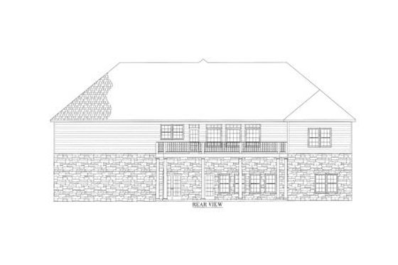 Exterior - Other Elevation for Country House Plan #437-42 - 4 bed, 3.5 bath