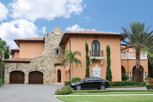 Dream House Plan - Mediterranean Exterior - Front Elevation Plan #1058-16