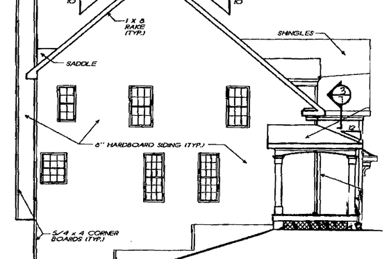 Exterior - Other Elevation for Country House Plan #927-707 - 4 bed, 3 bath