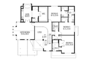 Craftsman Style House Plan - 4 Beds 4 Baths 3865 Sq/Ft Plan #132-466 