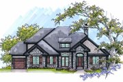 European Style House Plan - 4 Beds 2.5 Baths 2855 Sq/Ft Plan #70-993 