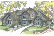 European Style House Plan - 5 Beds 5.5 Baths 4289 Sq/Ft Plan #124-515 