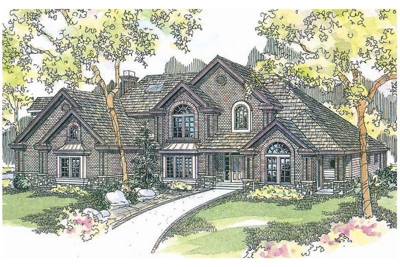 Home Plan - European Exterior - Front Elevation Plan #124-515