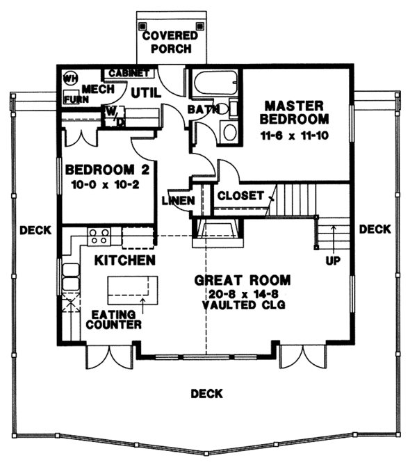 House Plan Design - European Floor Plan - Main Floor Plan #966-8