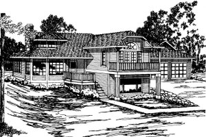 Contemporary Exterior - Front Elevation Plan #124-261