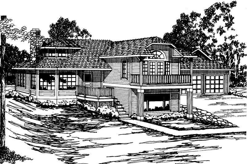 Dream House Plan - Contemporary Exterior - Front Elevation Plan #124-261
