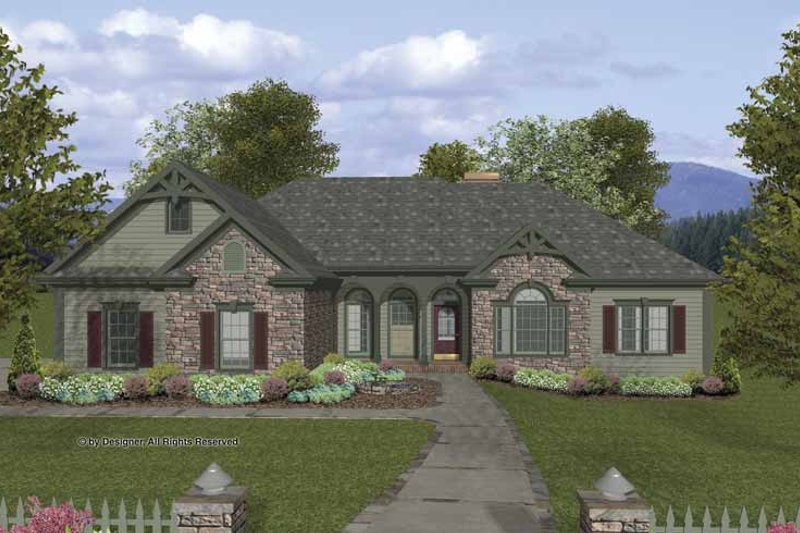 House Blueprint - Exterior - Front Elevation 5 for Craftsman House Plan #56-685 - 3 bed, 2.5 bath