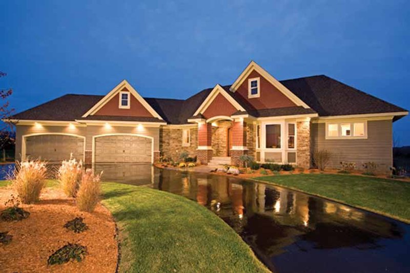 Architectural House Design - European Exterior - Front Elevation Plan #51-1125
