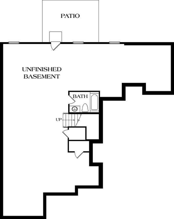 Home Plan - Traditional Floor Plan - Lower Floor Plan #453-540