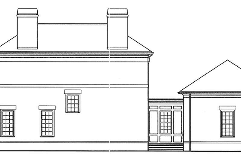 Dream House Plan - Exterior - Other Elevation for Classical House Plan #992-1 - 3 bed, 2.5 bath