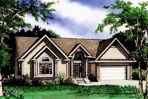 Traditional Exterior - Front Elevation Plan #405-183