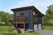 Contemporary Style House Plan - 2 Beds 1.5 Baths 1244 Sq/Ft Plan #932-715 