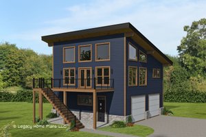 Contemporary Exterior - Front Elevation Plan #932-715