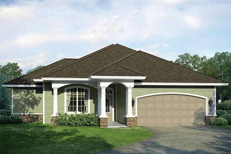 Dream House Plan - Farmhouse Exterior - Front Elevation Plan #938-30